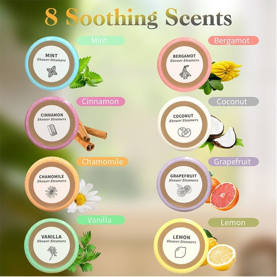 Aromatherapy Sea Salt Exfoliating Shower Tablets