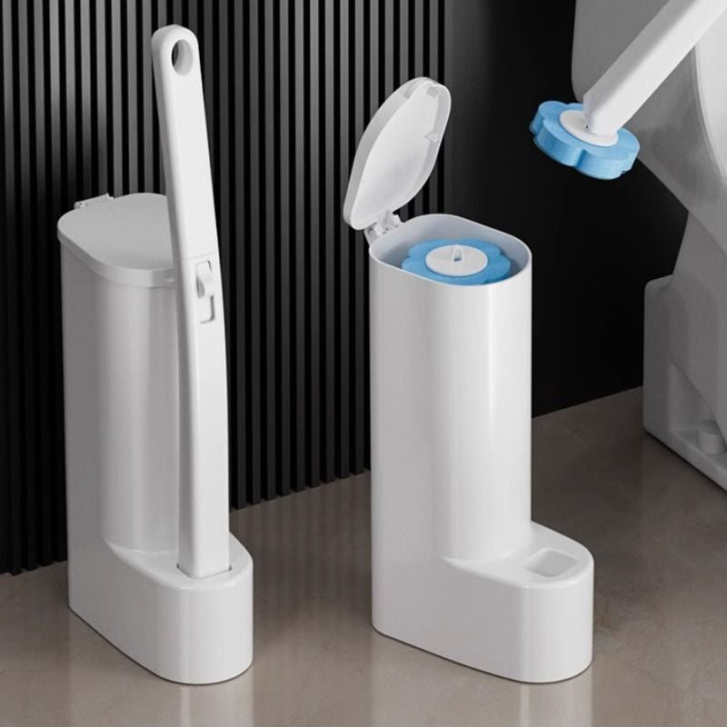 Disposable Toilet Brush with Replaceable Heads