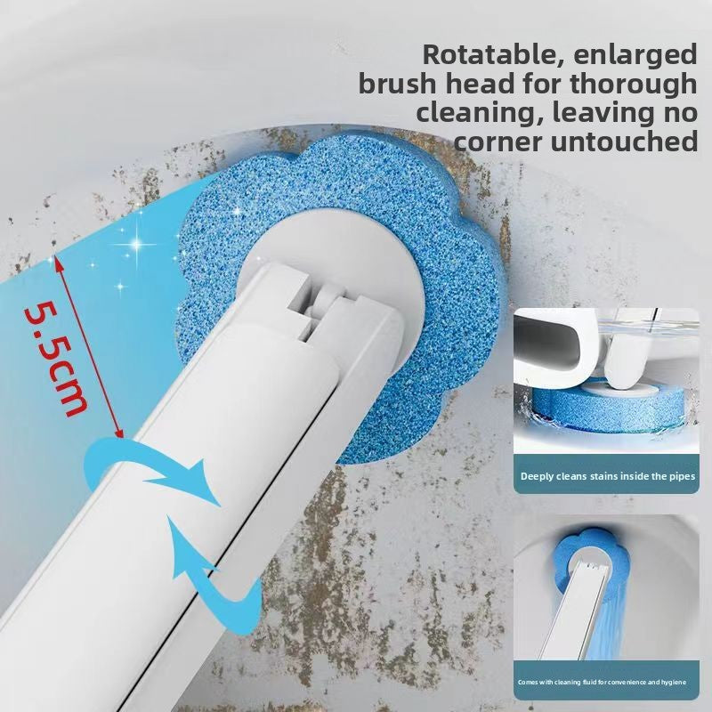 Disposable Toilet Brush with Replaceable Heads