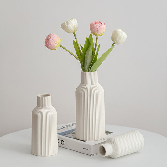 Simple Ceramic Vase Set for Home Decor