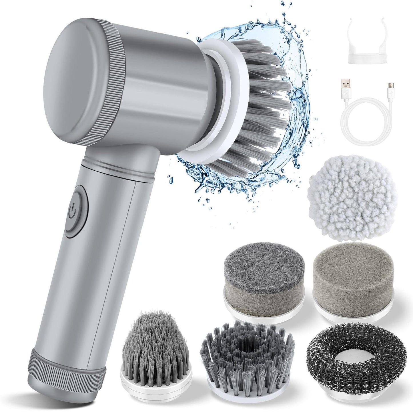 Electric cleaning brush head