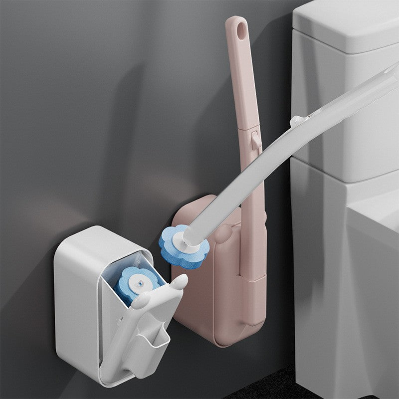 Disposable Toilet Brush with Replaceable Heads