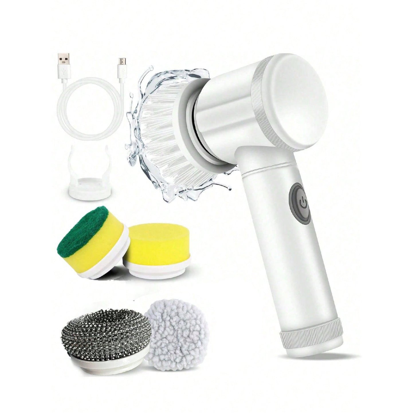 Electric cleaning brush head