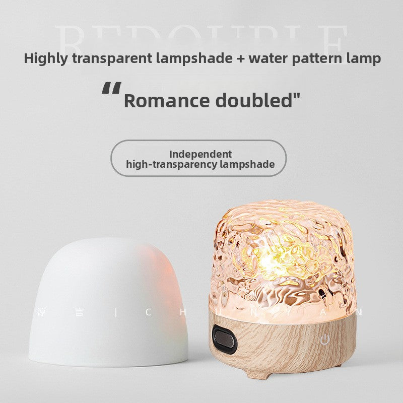Bluetooth Night Light with Water Ripple Projection and Speaker