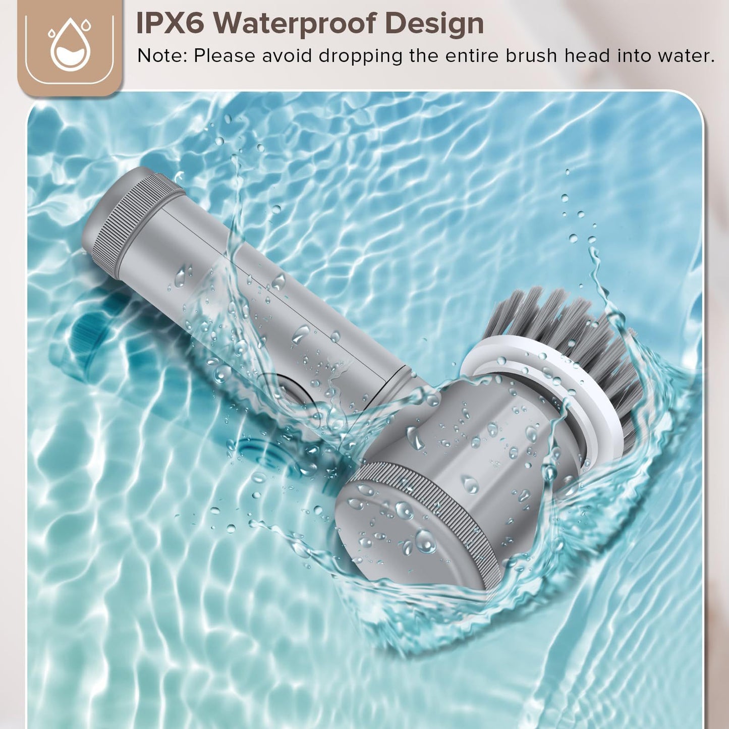 Electric cleaning brush head