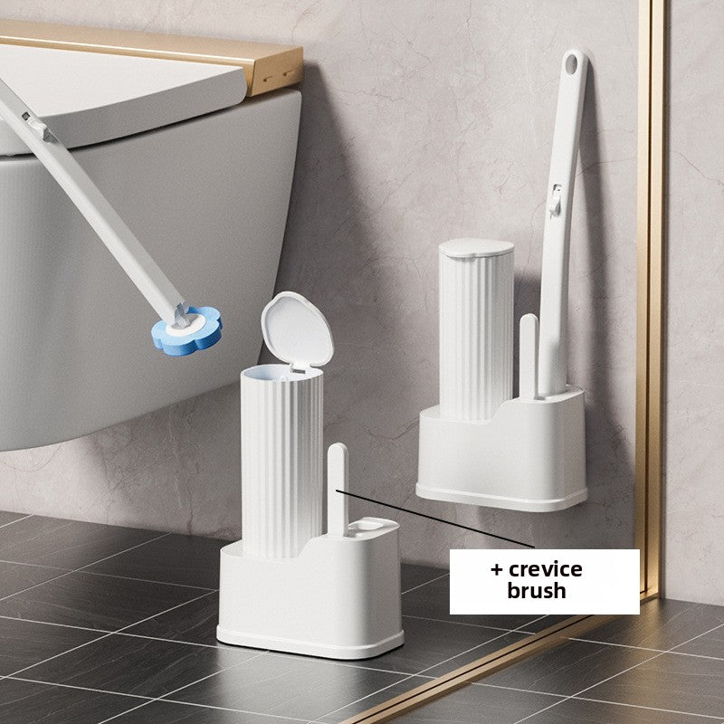 Disposable Toilet Brush with Replaceable Heads